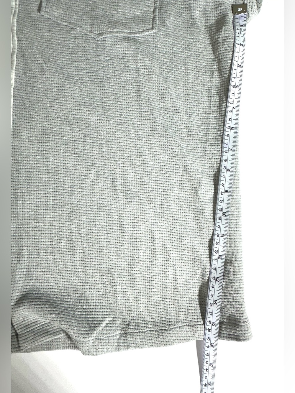 CUPSHE Light Collared Gray Button-Up Shacket Jacket WomenS Sz Large Waffle Textu - Picture 9 of 9